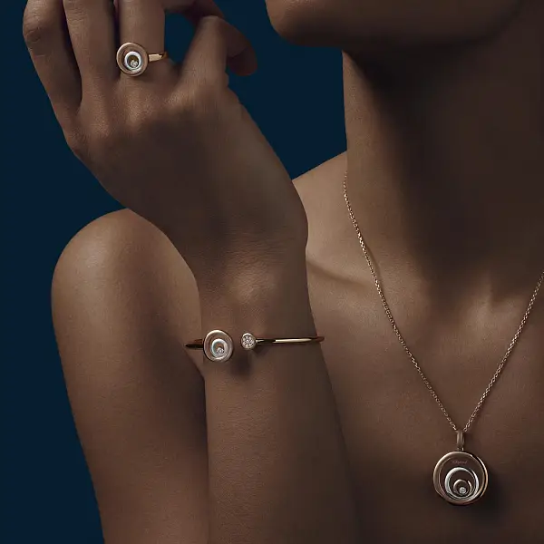 Золотой браслет Chopard Happy Spirit 858230-9002