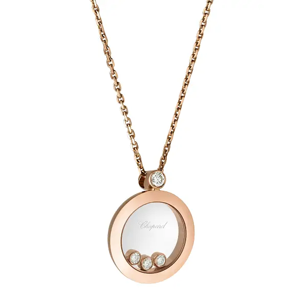 Золотой кулон Chopard Happy Diamonds 793929-5201