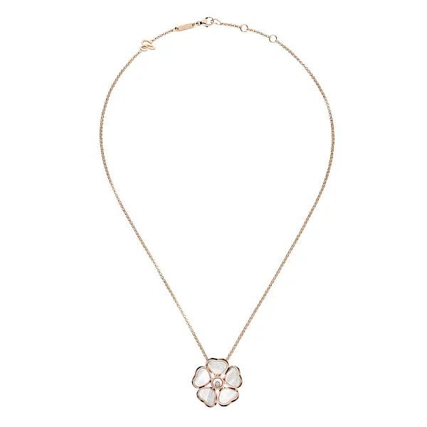 Золотой кулон Chopard Happy Hearts Flowers 79A085-5301