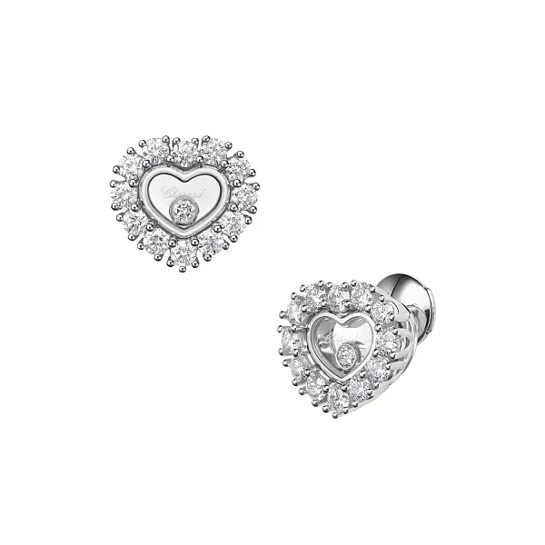 Золотые серьги Chopard Happy Diamonds 83A616-1001