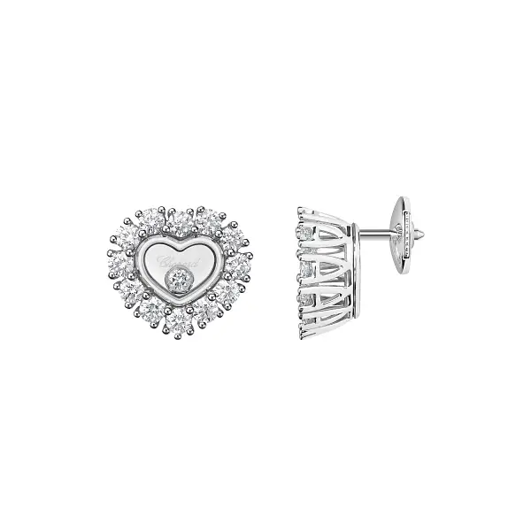 Золотые серьги Chopard Happy Diamonds 83A616-1001