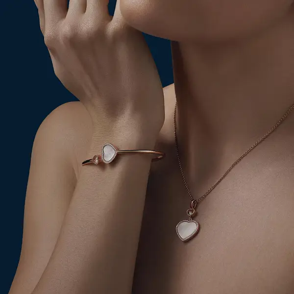 Золотой браслет Chopard Happy Hearts 85A074-5304