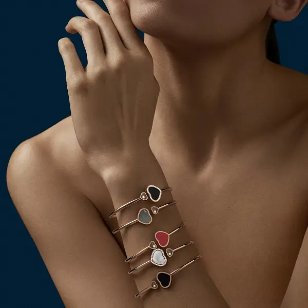 Золотой браслет Chopard Happy Hearts 85A074-5304