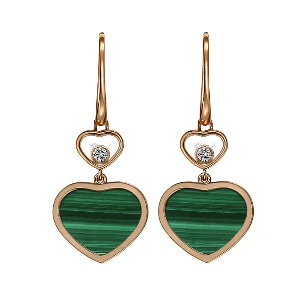 Золотые серьги Chopard Happy Hearts 837482-5111