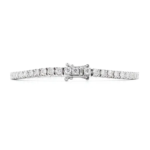 Золотой теннисный браслет с бриллиантами