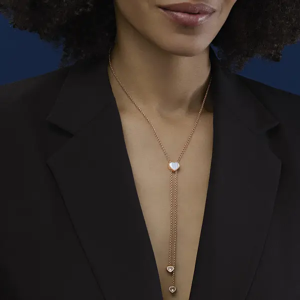 Золотое ожерелье Chopard Happy Hearts 81A148-5301