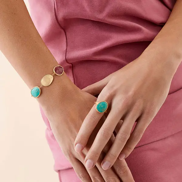 Золотой браслет Marco Bicego Lunaria Color