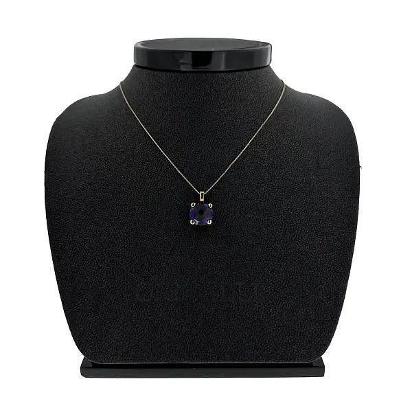 Золотой кулон с аметистом