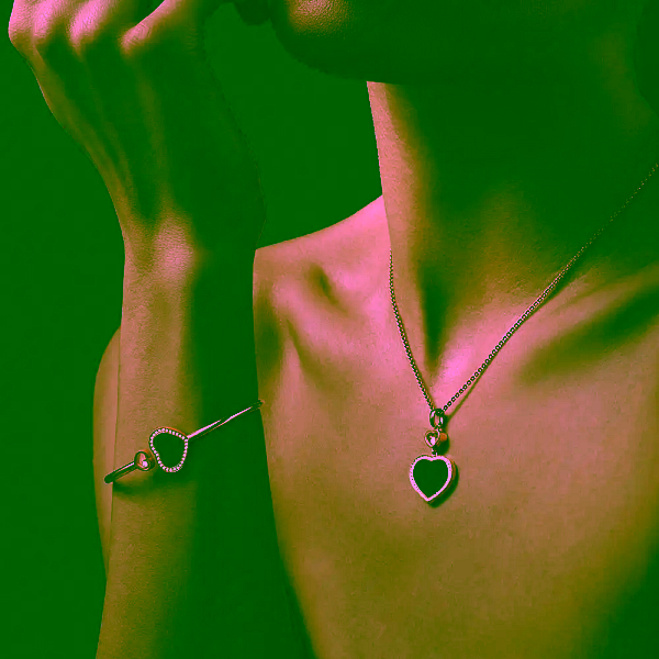 Золотой браслет Chopard Happy Hearts 85A074-5202