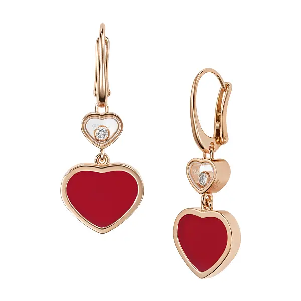 Золотые серьги Chopard Happy Hearts 837482-5820