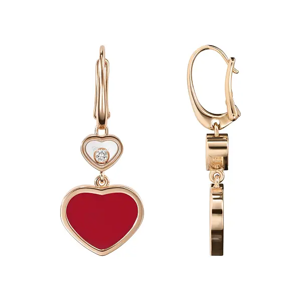 Золотые серьги Chopard Happy Hearts 837482-5820