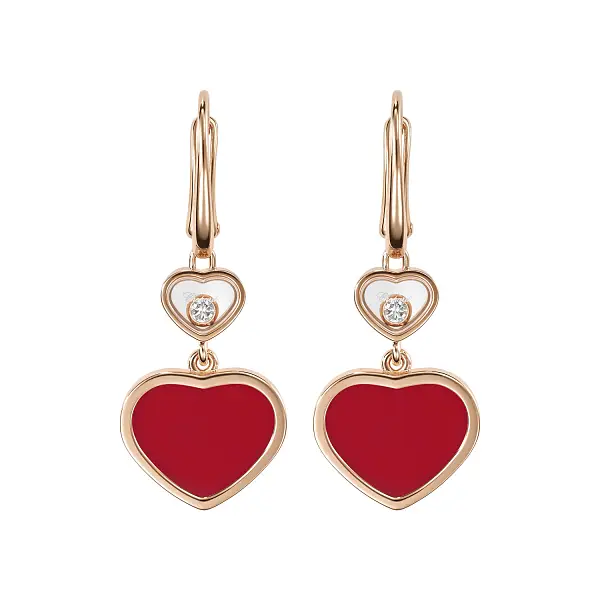 Золотые серьги Chopard Happy Hearts 837482-5820
