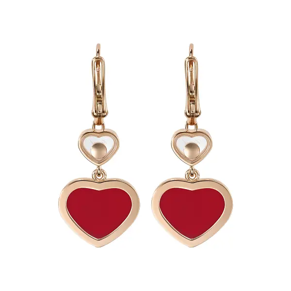 Золотые серьги Chopard Happy Hearts 837482-5820