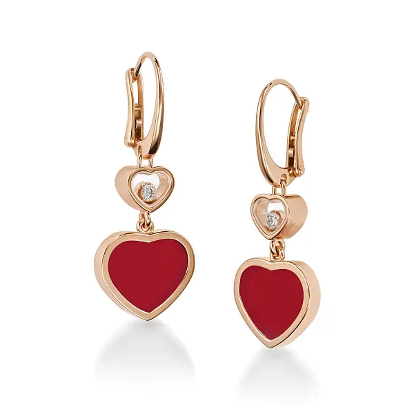Золотые серьги Chopard Happy Hearts 837482-5820