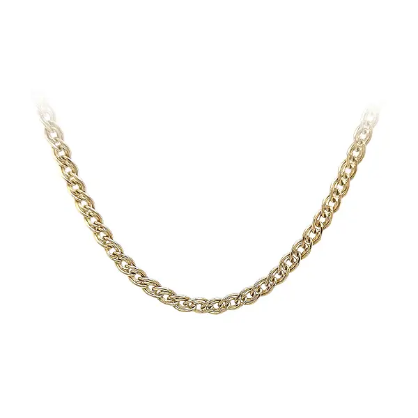 Золотая цепочка панцирного плетения