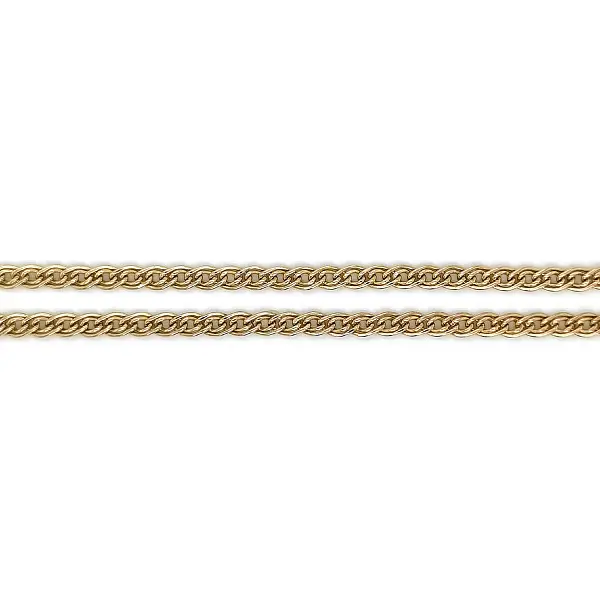 Золотая цепочка панцирного плетения