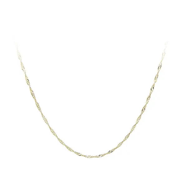 Золотая цепочка плетения «Сингапур»