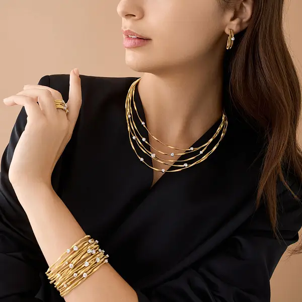 Золотое колье Marco Bicego Marrakech CG340-B8 YW