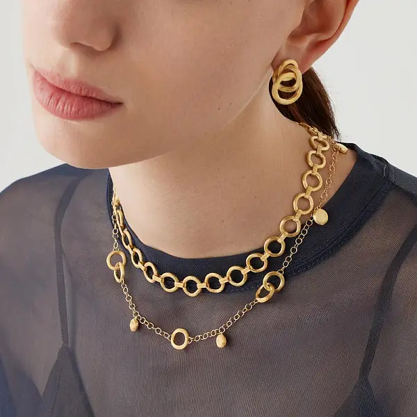 Золотые серьги Marco Bicego Jaipur Link OB938 Y