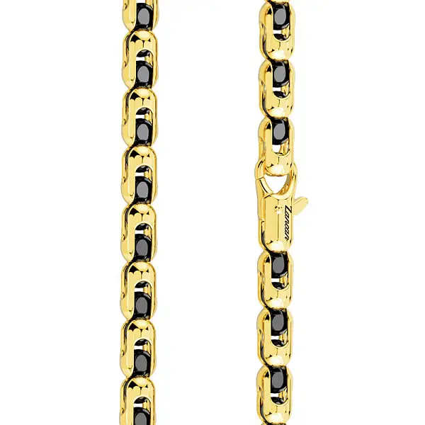 Золотое колье Zancan Ceramikgold KC076G-N