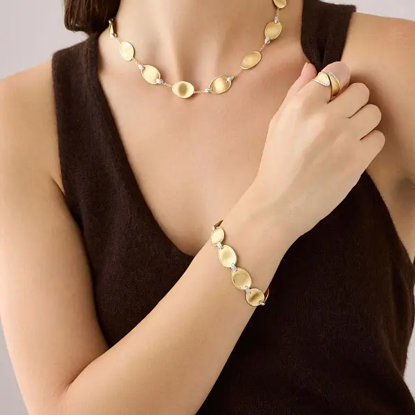 Золотой браслет Marco Bicego Lunaria Diamonds BB2893_B YW Q6