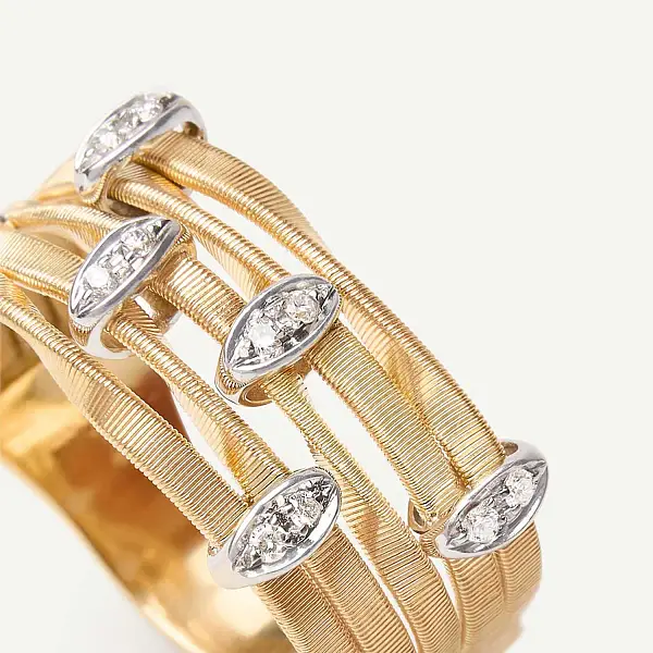 Золотое кольцо Marco Bicego Marrakech Onde AG340_B YW M5