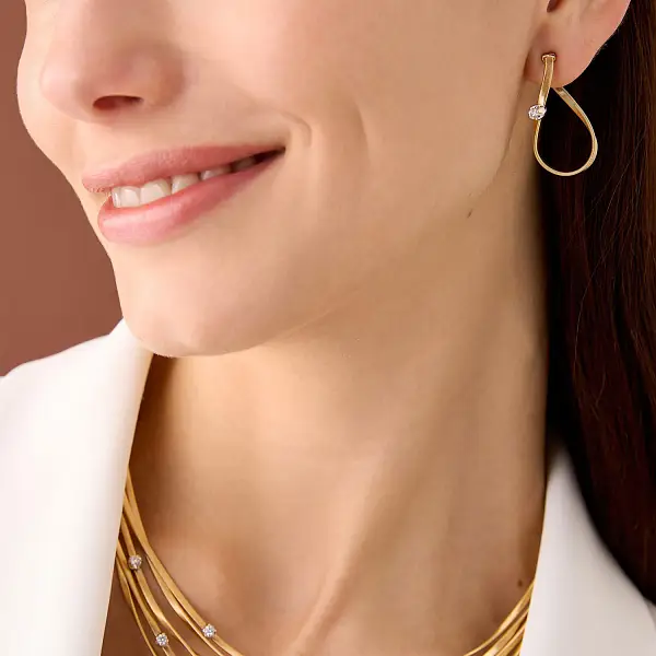 Золотые серьги Marco Bicego Marrakech OG404_B8 YW M5