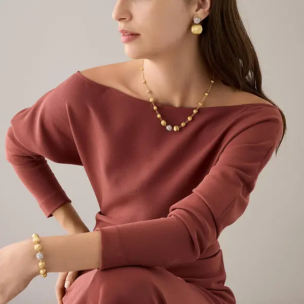 Золотое ожерелье Marco Bicego Africa Alta CB2899_B2 YW Q6