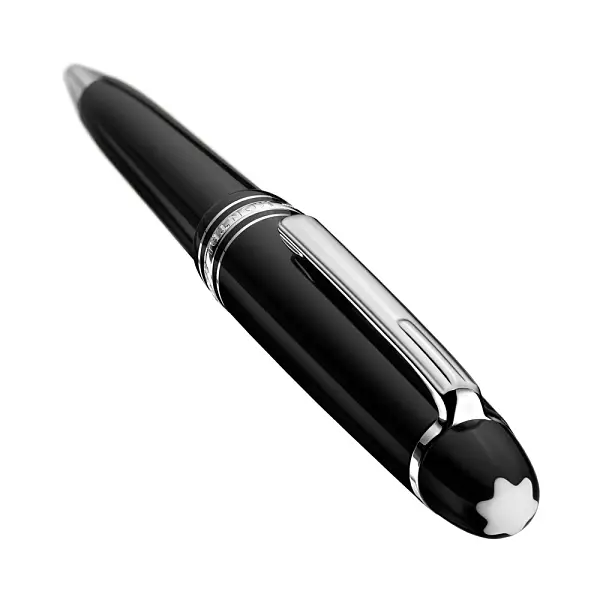 Ручка-шариковая Montblanc Meisterstück Midsize с платиновым покрытием MB132491