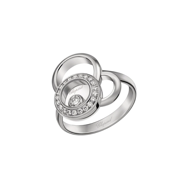 Золотое кольцо Chopard Happy Diamonds 829769-1011