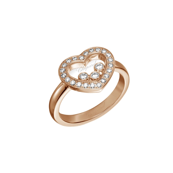 Золотое кольцо Chopard Happy Diamonds 82A611-5211