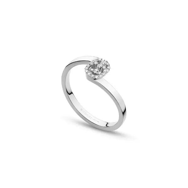 Золотое кольцо Gucci GG Running с бриллиантами