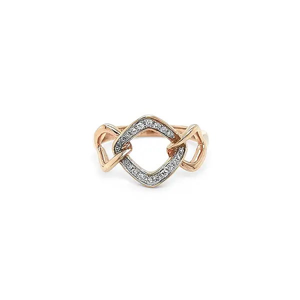 Золотое кольцо с бриллиантами