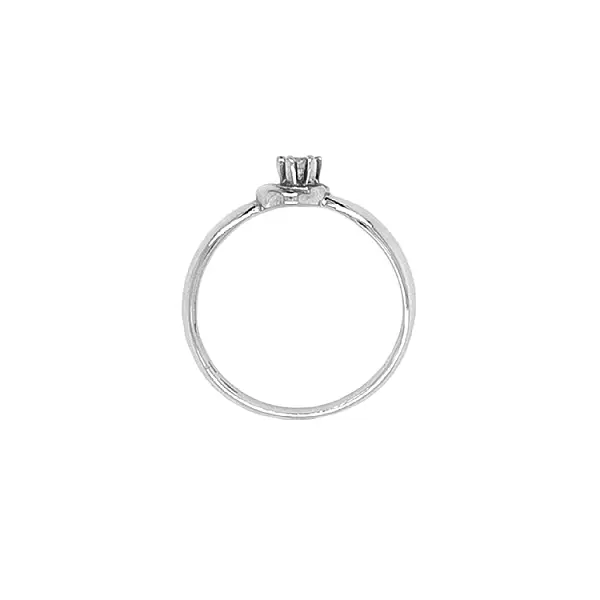 Золотое обручальное кольцо с бриллиантом