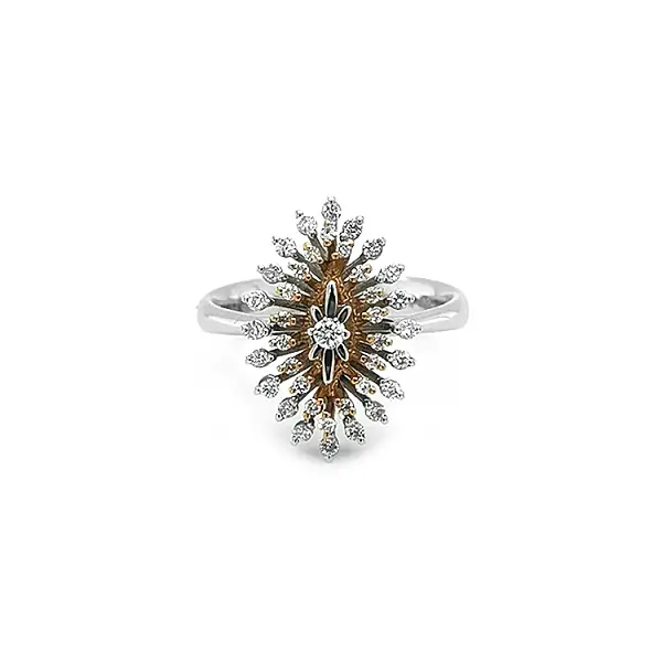 Золотое кольцо с бриллиантами