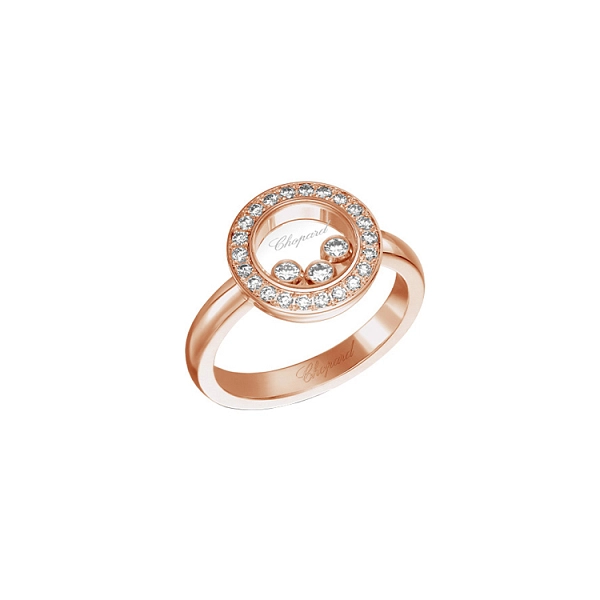 Золотое кольцо Chopard Happy Diamonds 82A018-5210