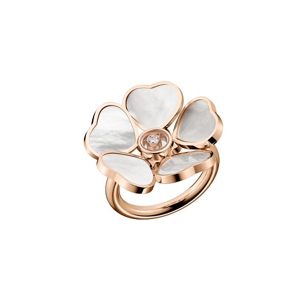 Золотое кольцо Chopard Happy Hearts Flower 82A085-5310