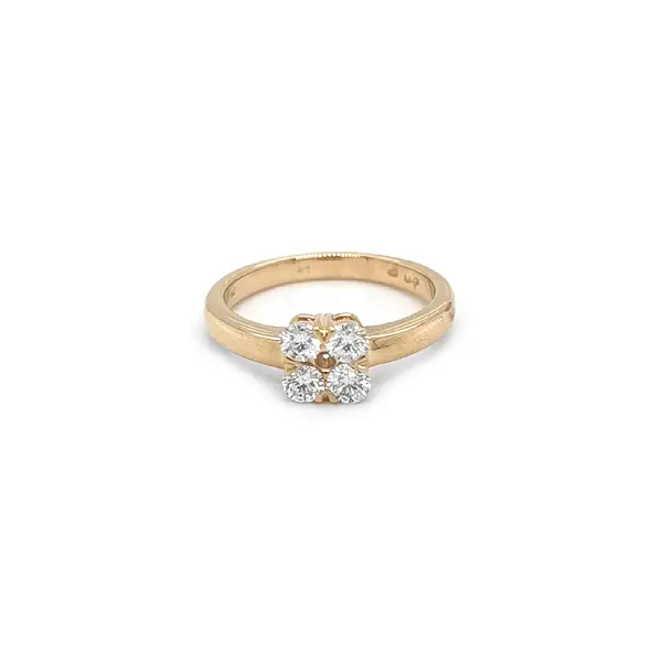 Золотое кольцо с бриллиантами