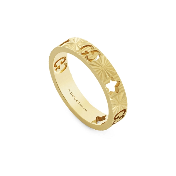 Золотое кольцо Gucci Icon 4 мм YBC727729001