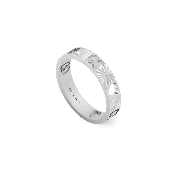 Золотое кольцо со значком Gucci YBC729458001