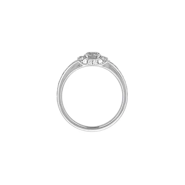 Золотое обручальное кольцо с бриллиантами