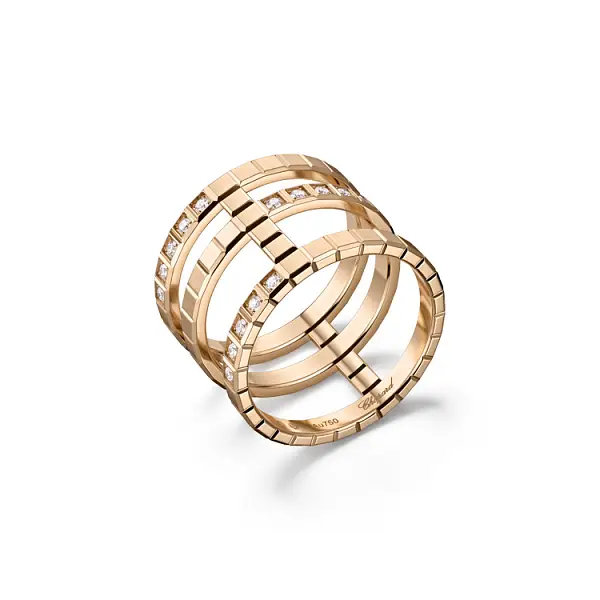 Золотое кольцо Chopard Ice Cube 827007-5010