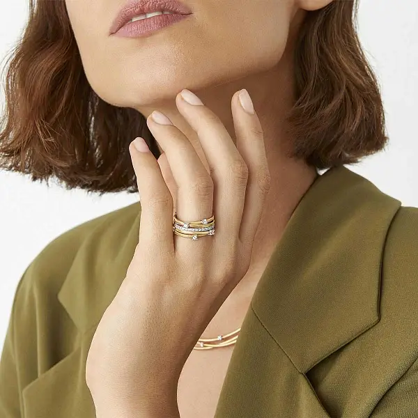 Золотое кольцо Marco Bicego Goa AG270 B2 W 01