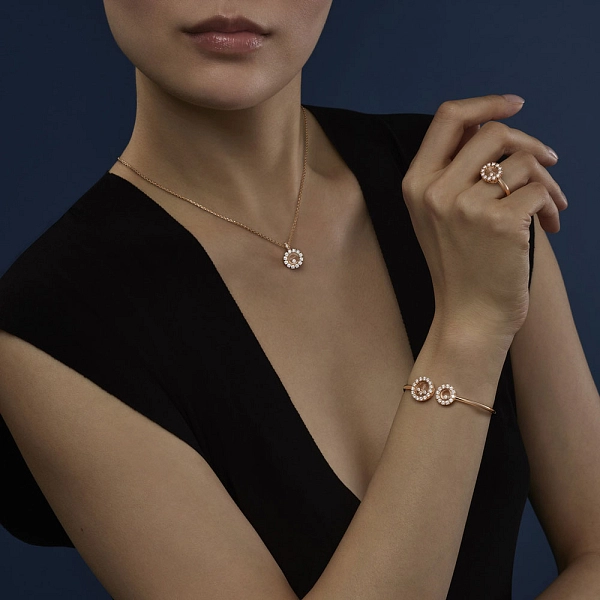 Золотое кольцо Chopard Happy Diamonds 82A609-5110