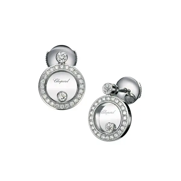 Золотые серьги Chopard Happy Diamonds 833957-1301