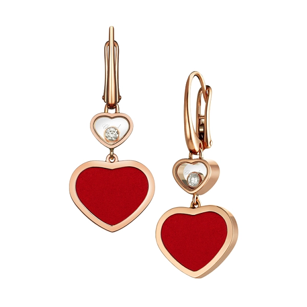 Золотые серьги Chopard Happy Hearts 837482-5810