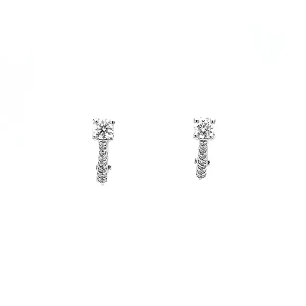 Золотые серьги с бриллиантами