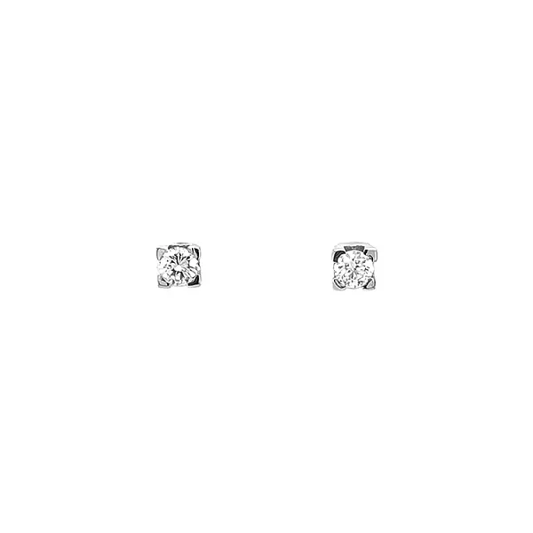 Золотые серьги с бриллиантами