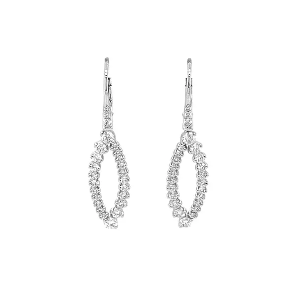 Золотые серьги с бриллиантами