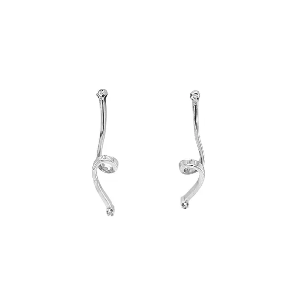 Золотые серьги с бриллиантами